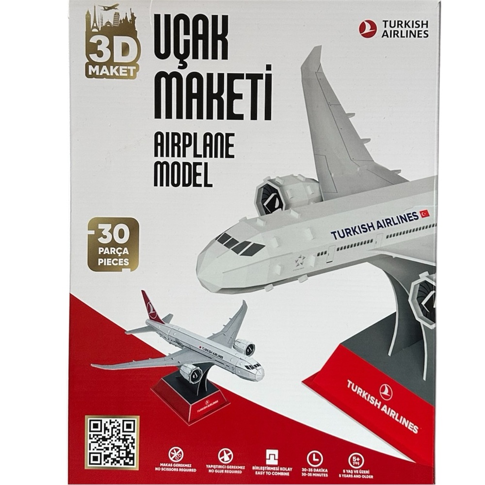 Turkish Airlines Airplane Model Kit